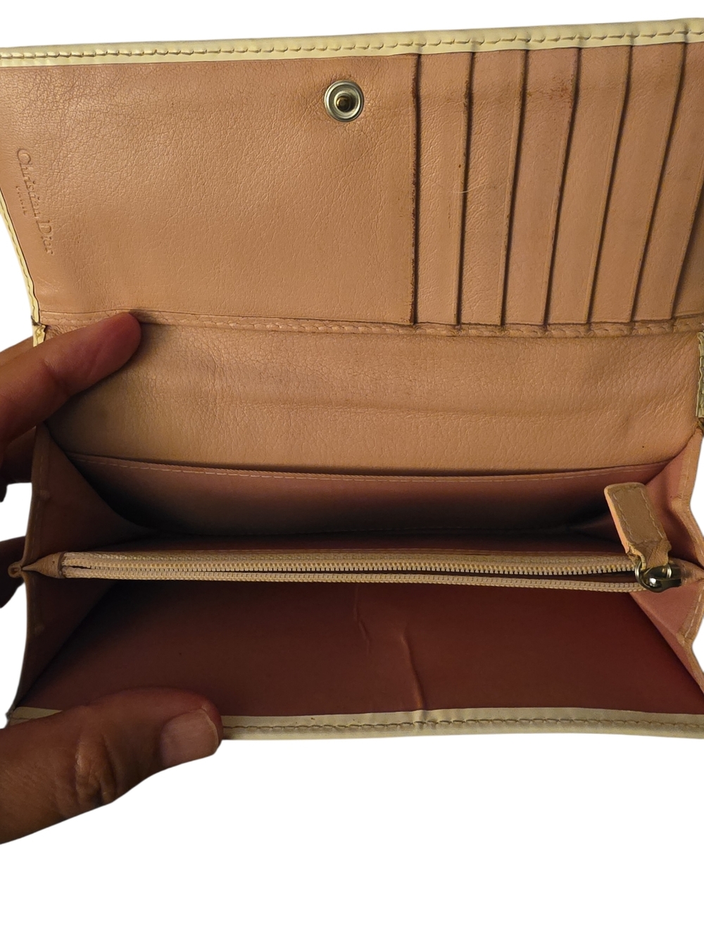 Vintage Christian Dior Trotter Girly Continental Wallet - Picture 9 of 12